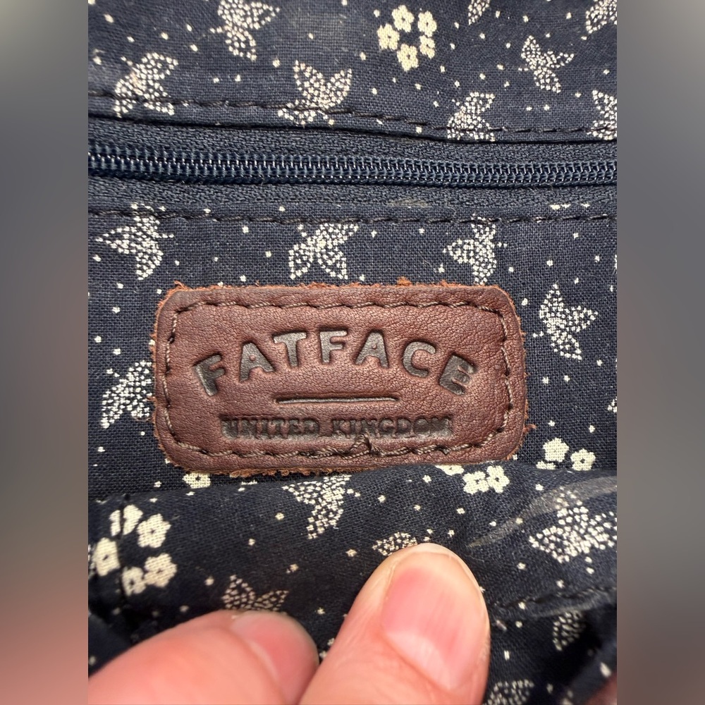 Fat Face Anna Chocolate Brown oiled Leather crossbody satchel  Bag - Picture 13 of 15